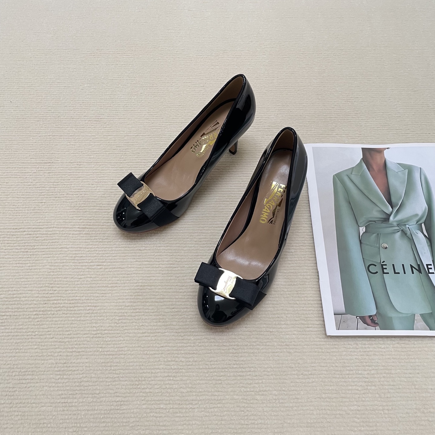 F Style Classic Bow Round Toe Mary Janes 1cm/4cm/7cm