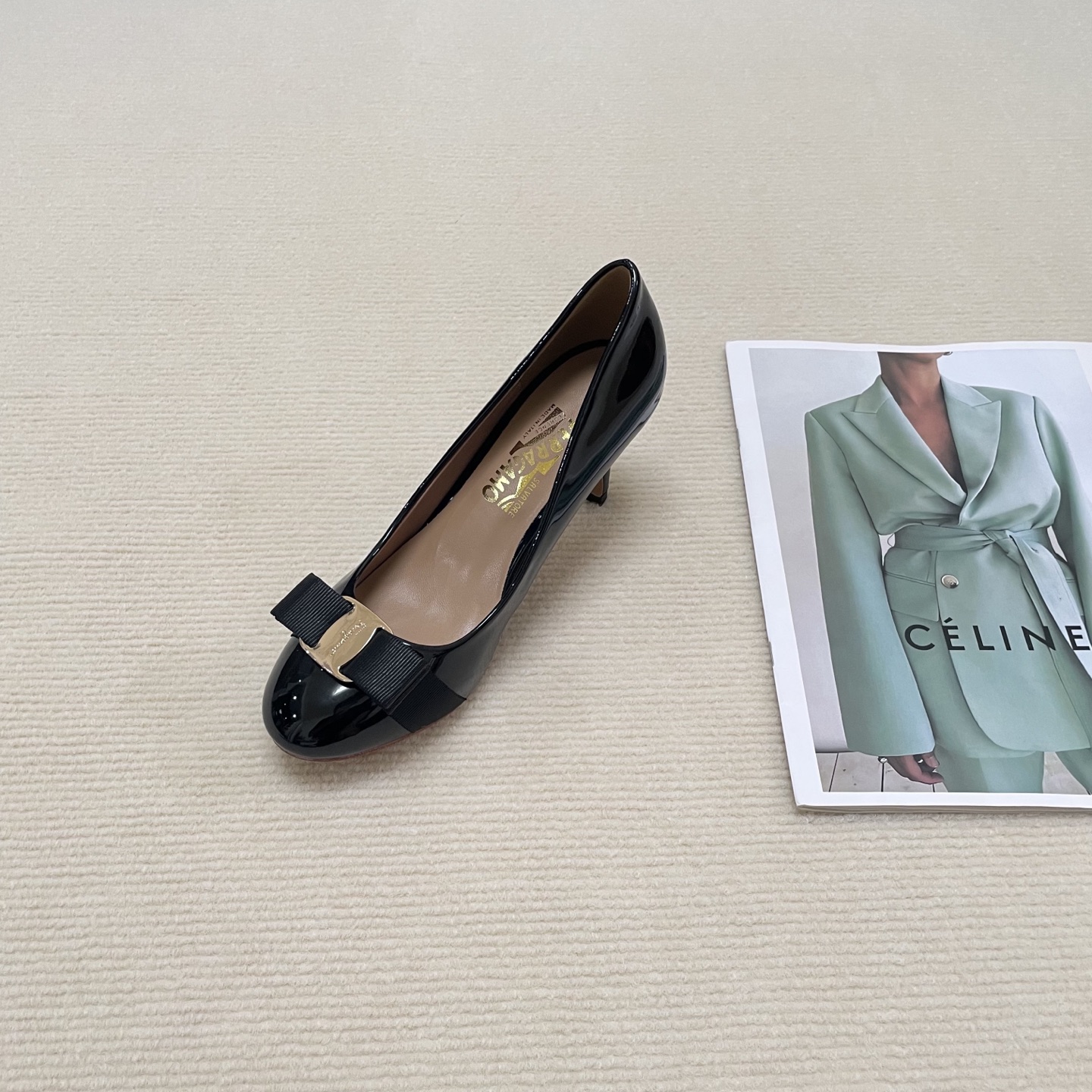 F Style Classic Bow Round Toe Mary Janes 1cm/4cm/7cm