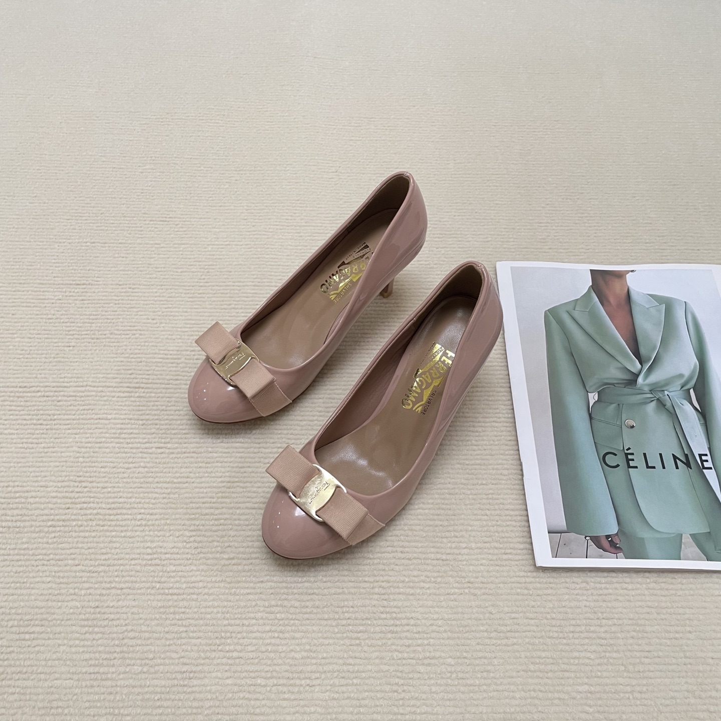 F Style Classic Bow Round Toe Mary Janes 1cm/4cm/7cm