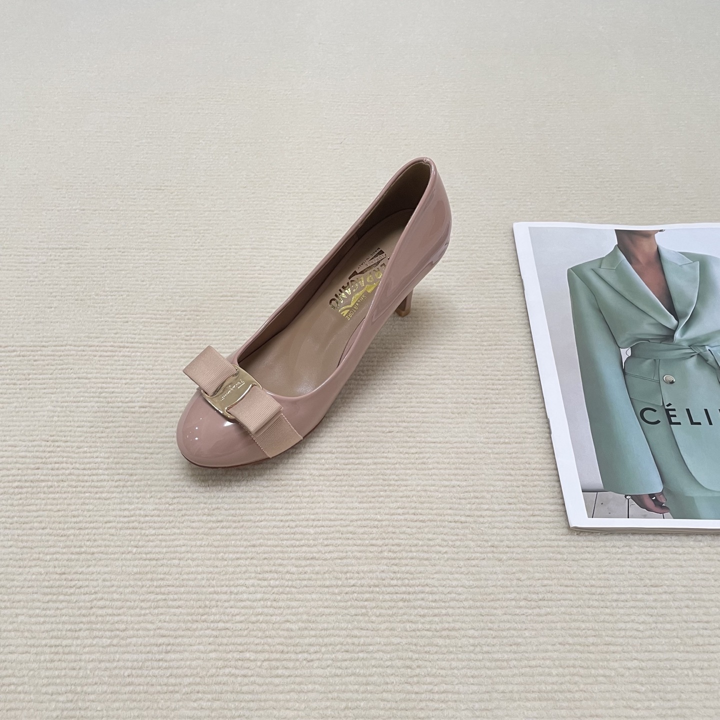 F Style Classic Bow Round Toe Mary Janes 1cm/4cm/7cm