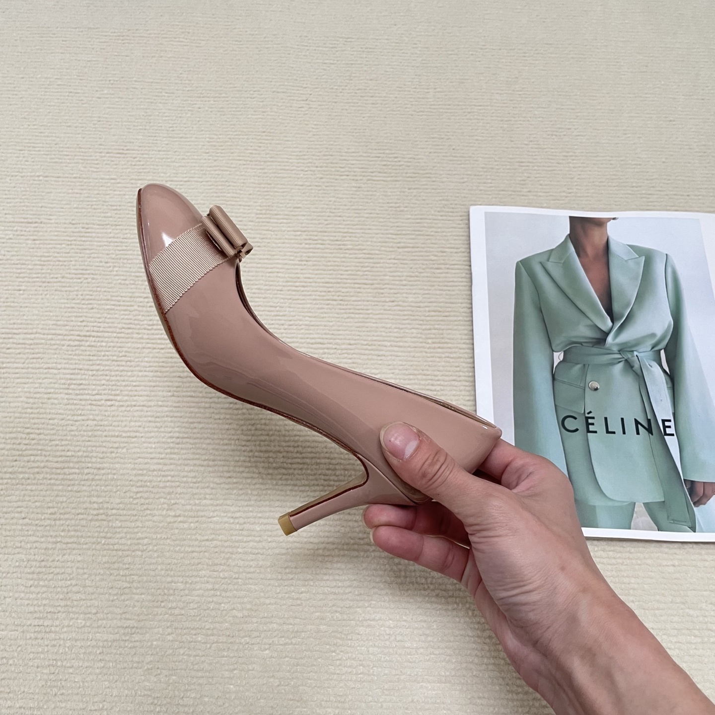 F Style Classic Bow Round Toe Mary Janes 1cm/4cm/7cm