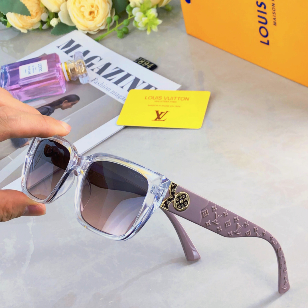 L Style New Square Blush Sunglasses