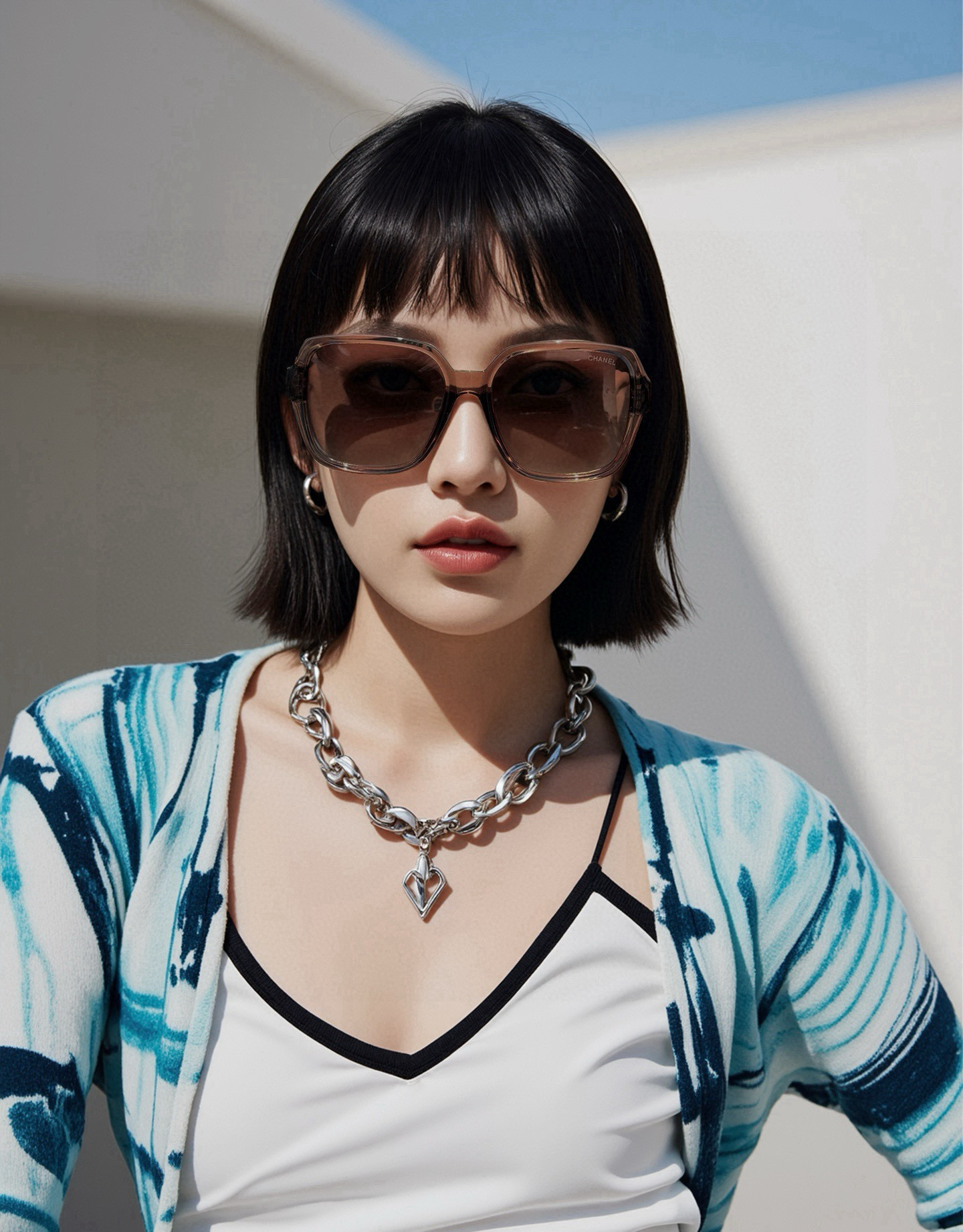 C Style 9250 Square Frame Sunglasses