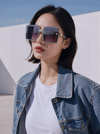 C Style 5250 Fashion Square Frame Sunglasses