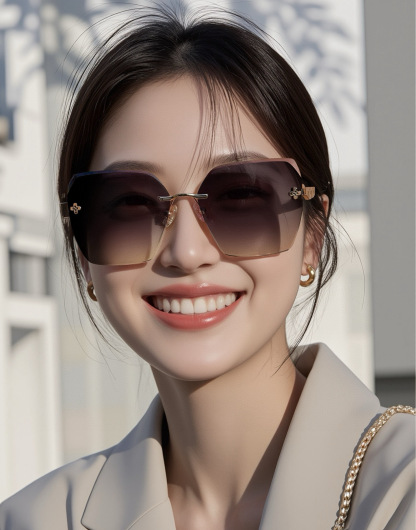 L Style 8612 Large Frame Sunglasses