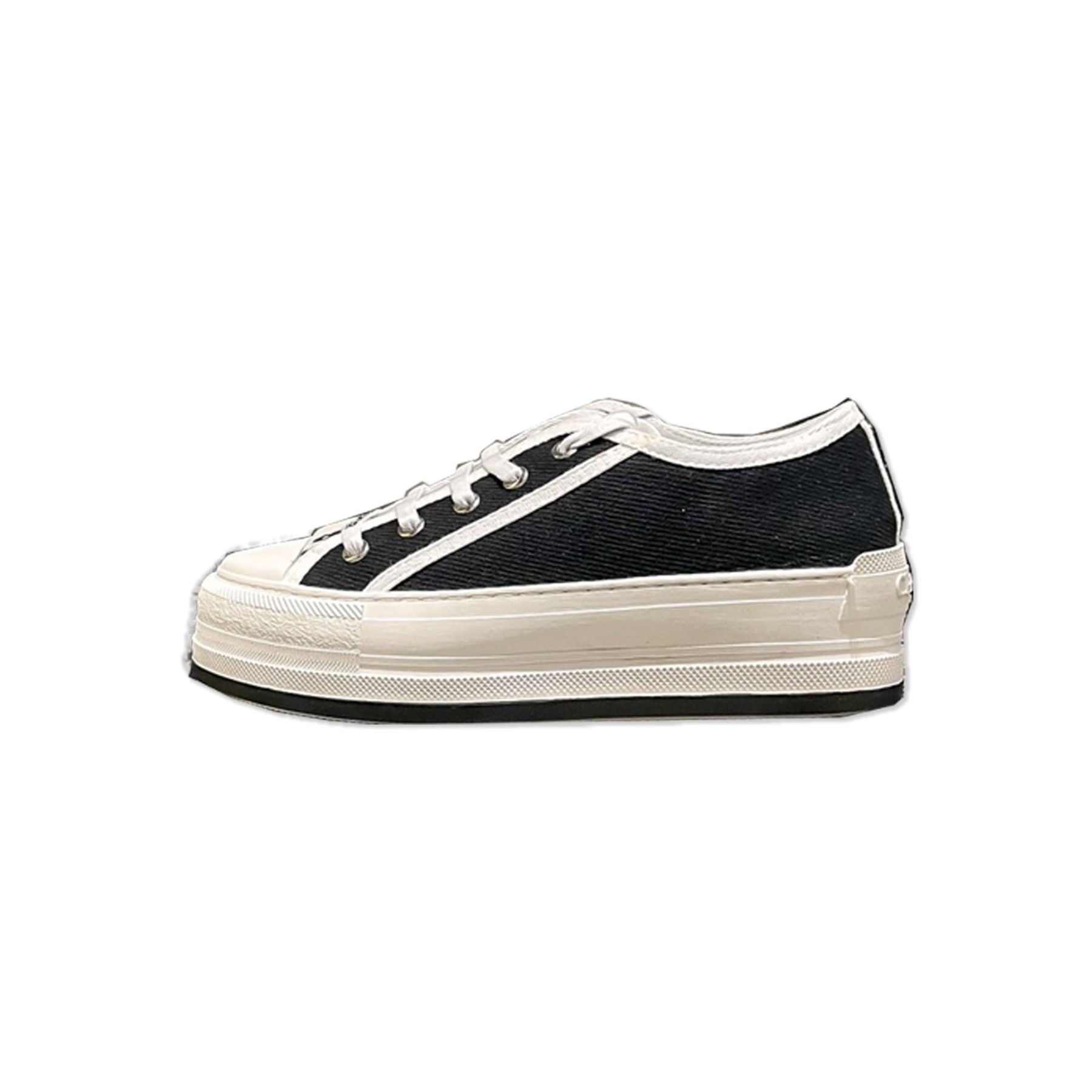 D Style platform canvas shoes