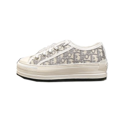 D Style platform canvas shoes