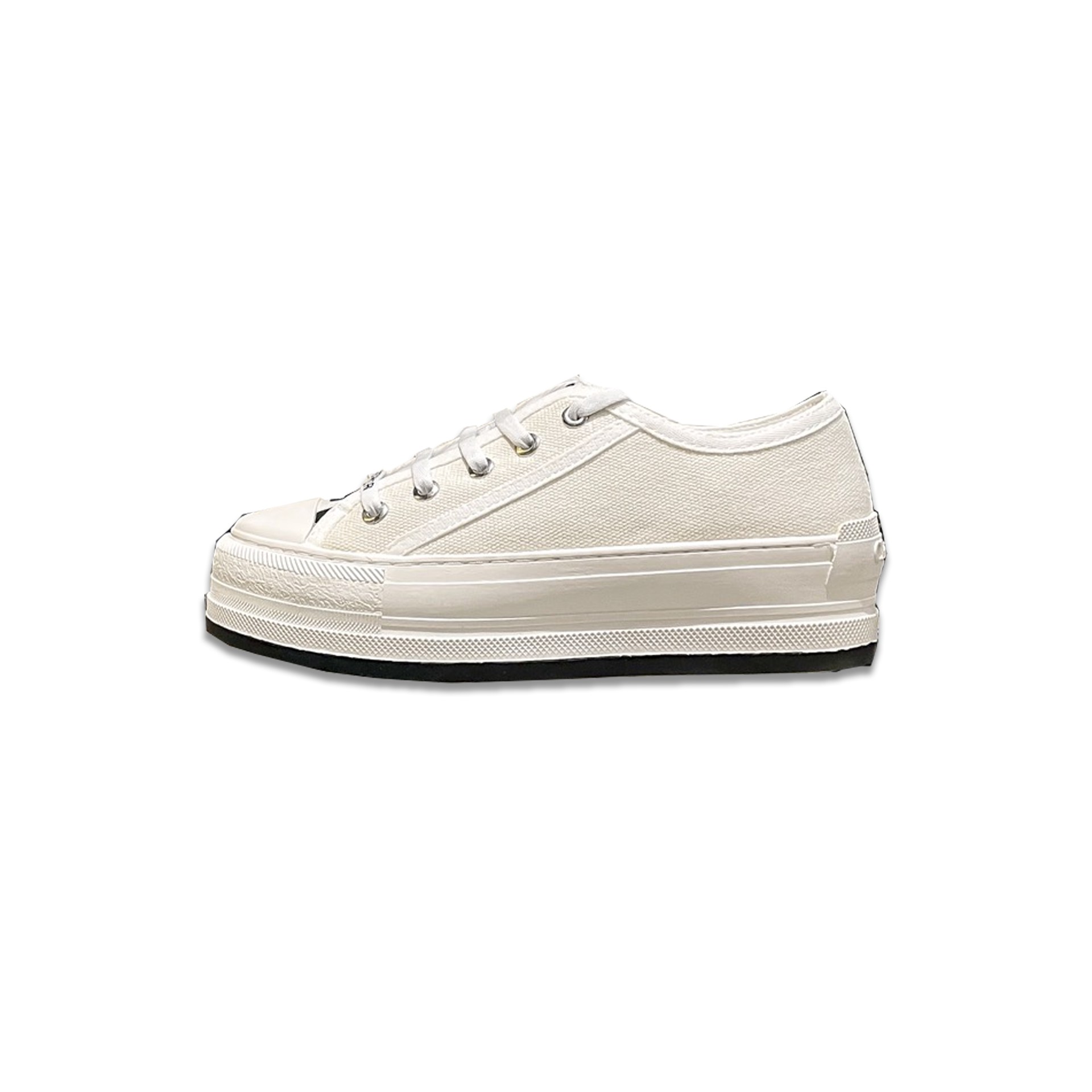 D Style platform canvas shoes