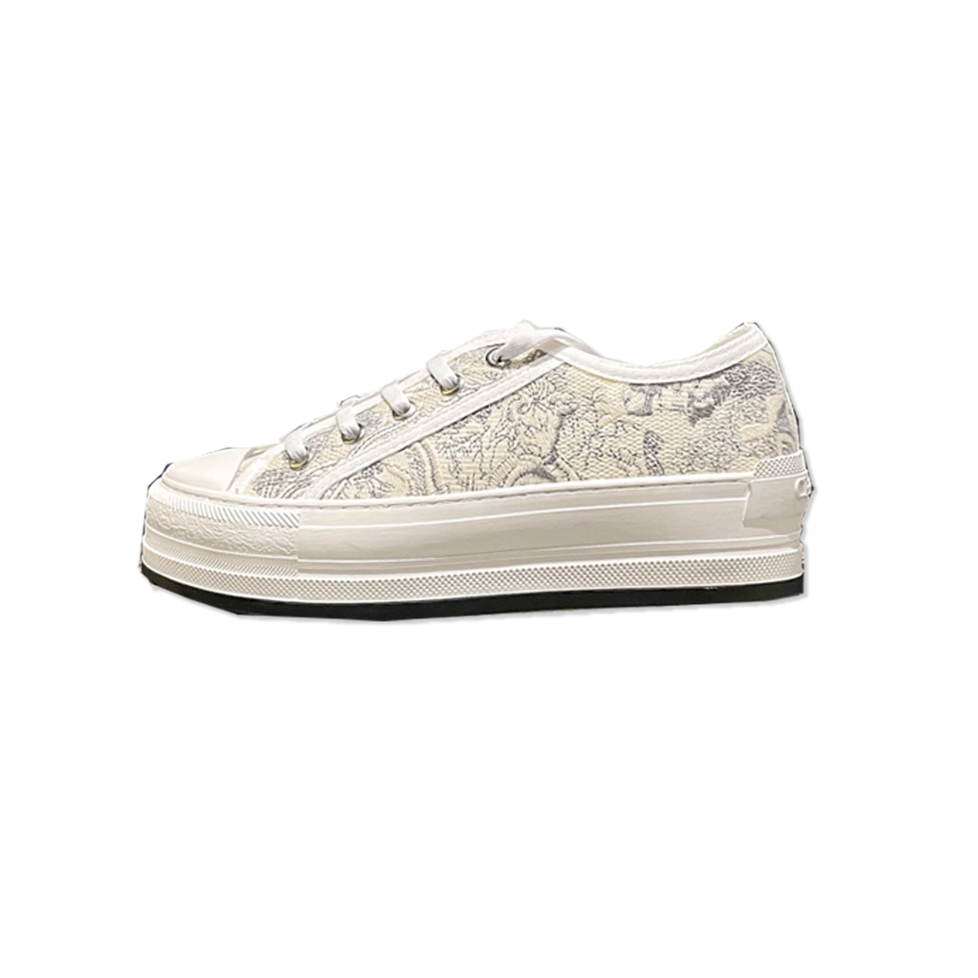 D Style platform canvas shoes