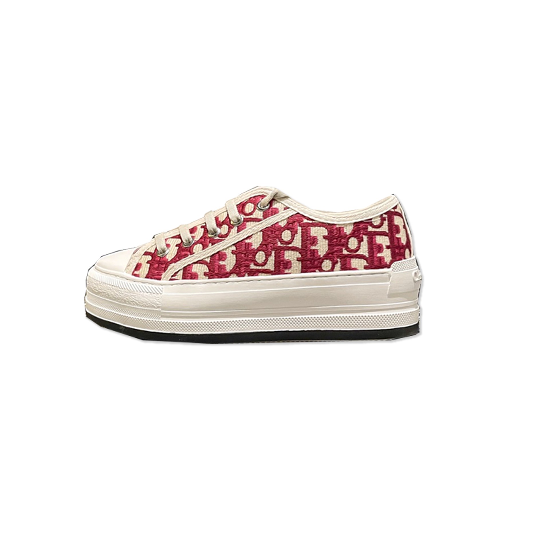 D Style platform canvas shoes