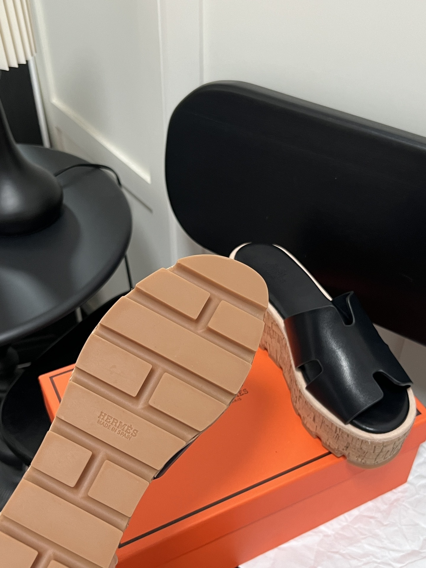 H Style Platform wedge heel platform slippers H-shaped sandals