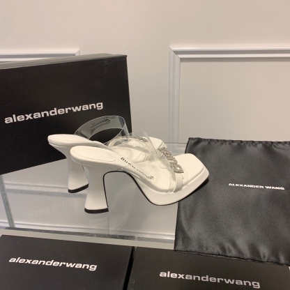 A Style Platform Square Toe High Heel Sandals 8CM