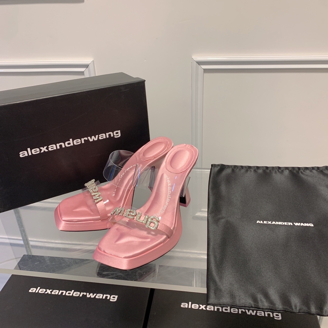 A Style Platform Square Toe High Heel Sandals 8CM