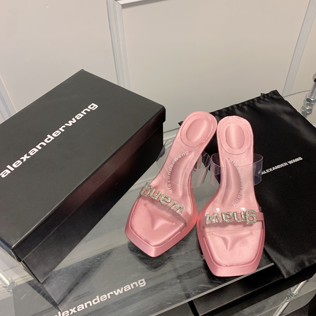 A Style Platform Square Toe High Heel Sandals 8CM