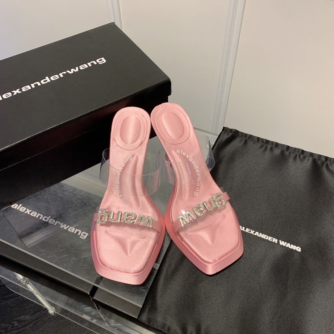 A Style Platform Square Toe High Heel Sandals 8CM