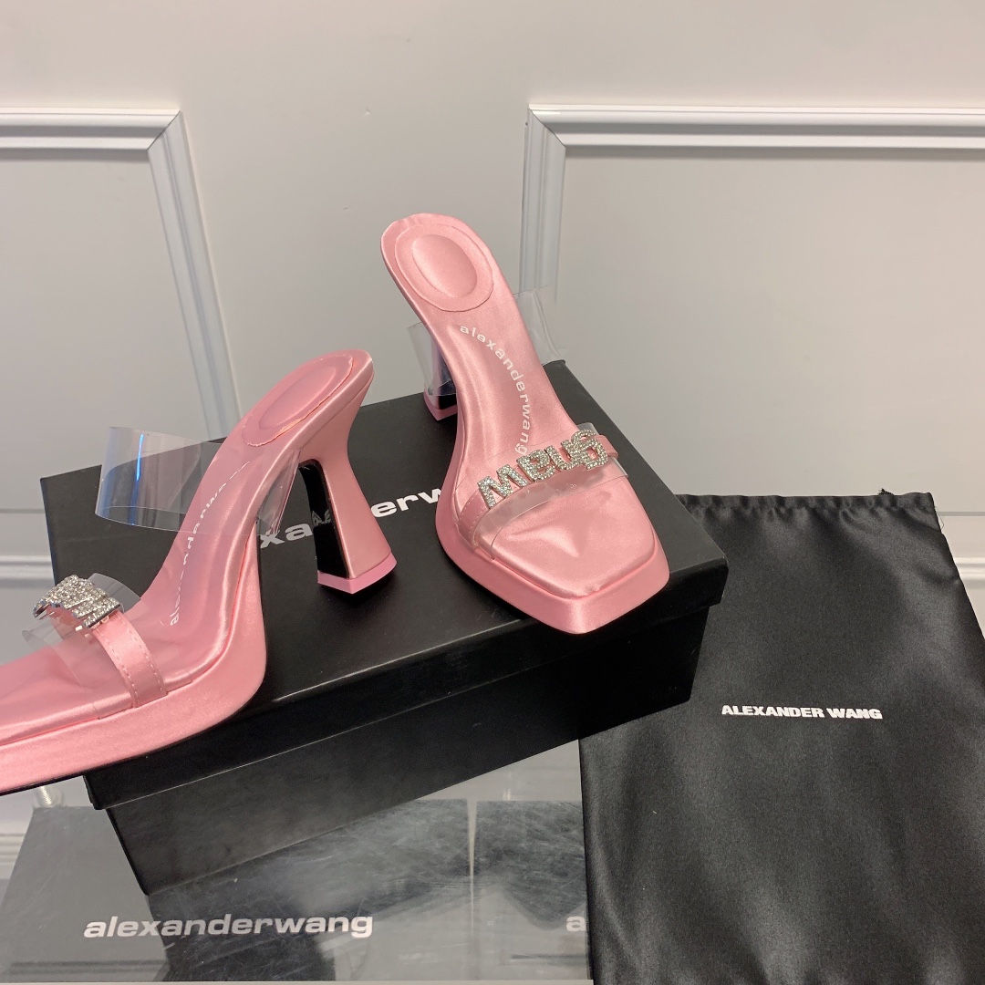 A Style Platform Square Toe High Heel Sandals 8CM