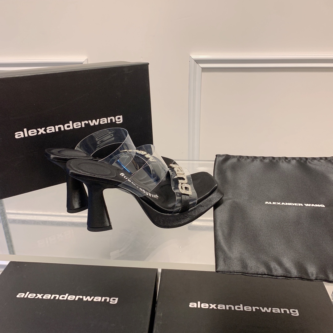 A Style Platform Square Toe High Heel Sandals 8CM