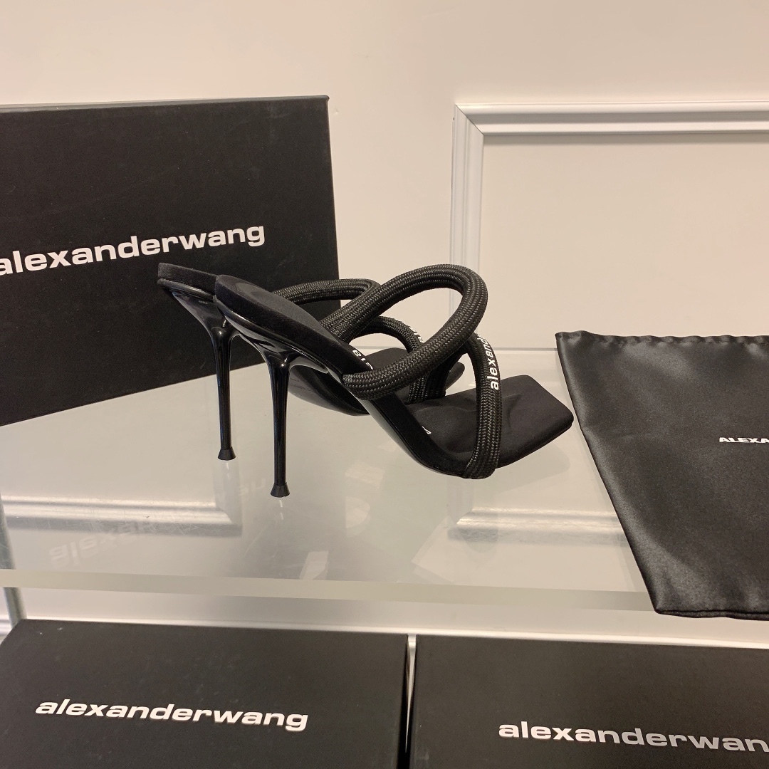 A Style: Strapless square toe high heel sandals 5CM/7CM/10CM