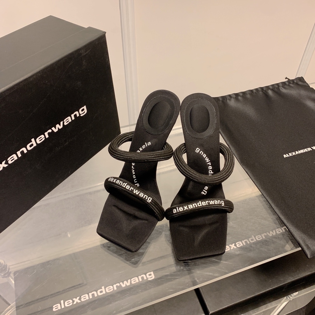 A Style: Strapless square toe high heel sandals 5CM/7CM/10CM