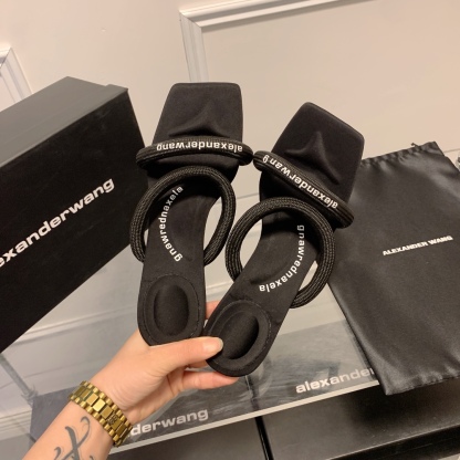 A Style: Strapless square toe high heel sandals 5CM/7CM/10CM