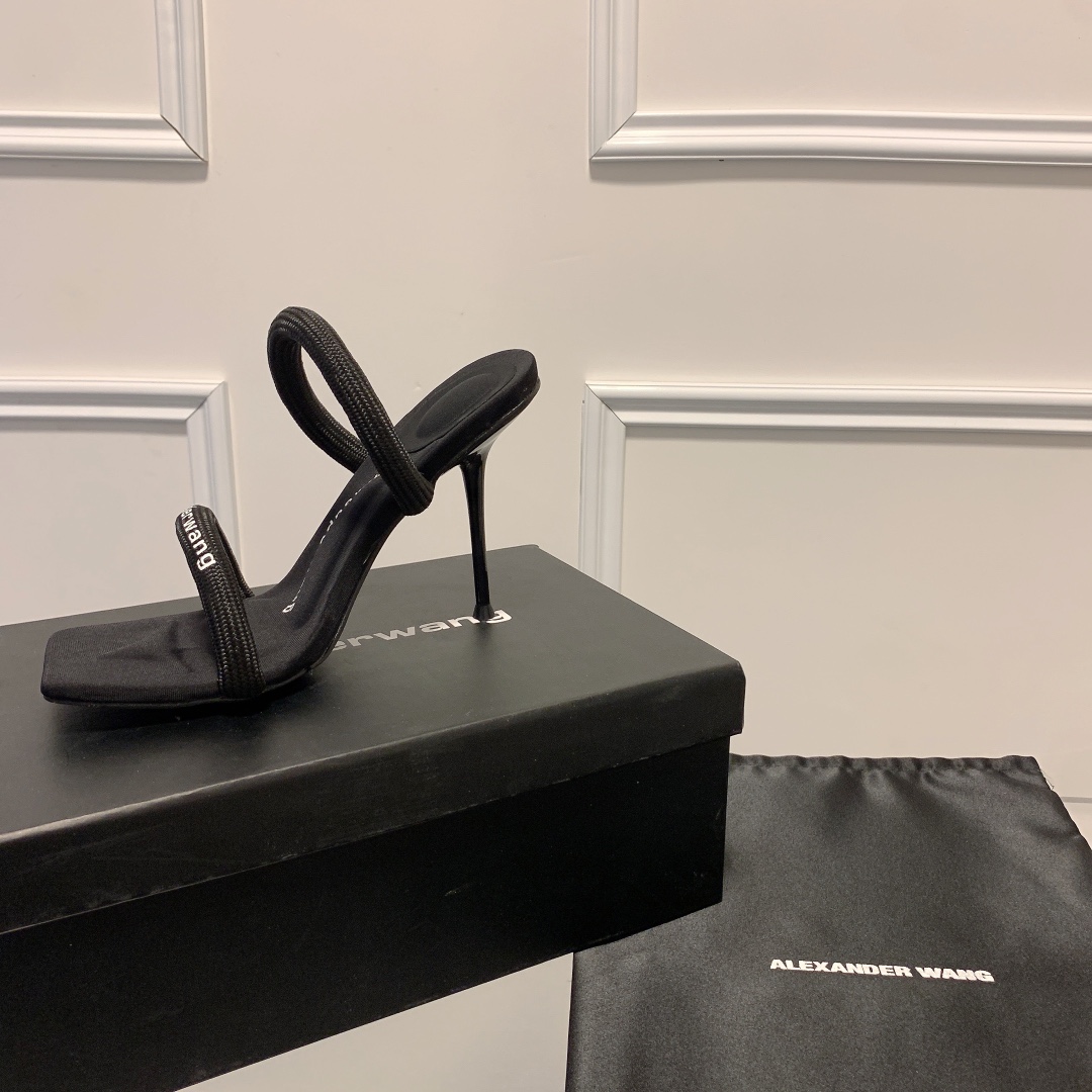 A Style: Strapless square toe high heel sandals 5CM/7CM/10CM