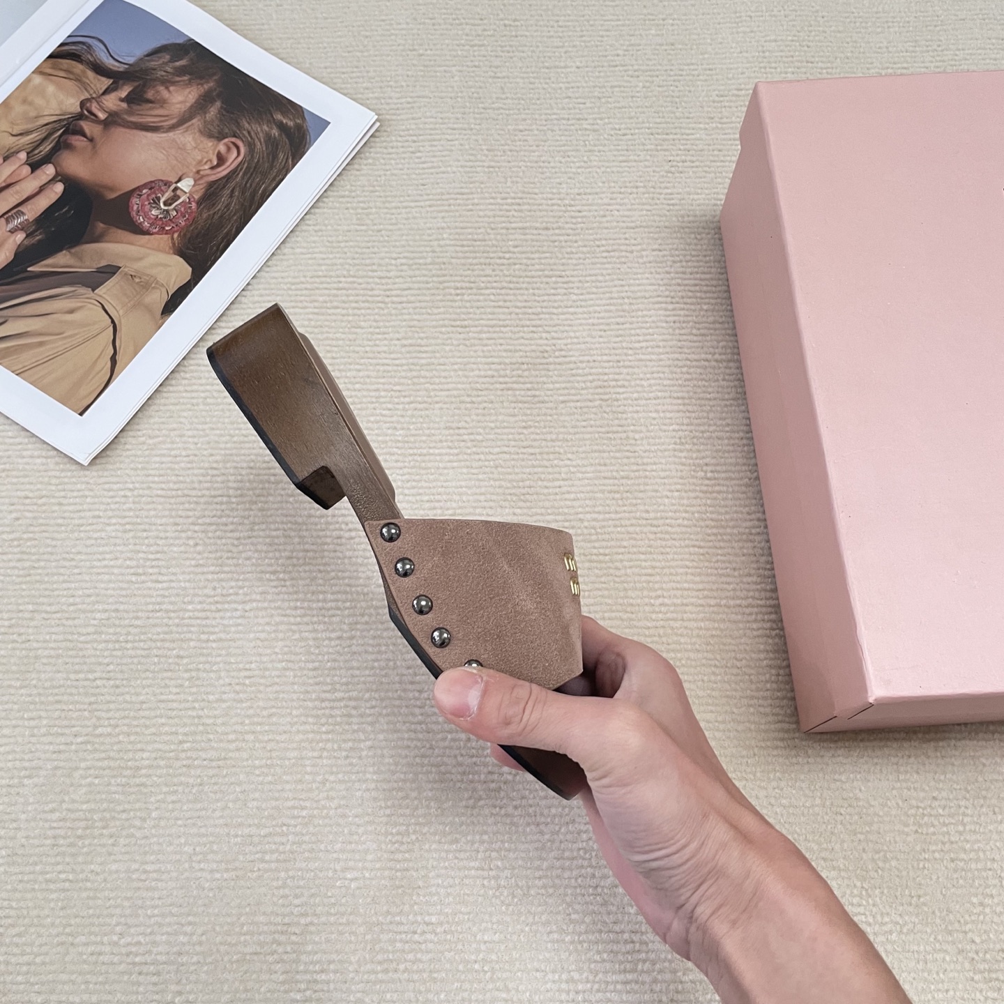 M Style Candy-colored platform slippers