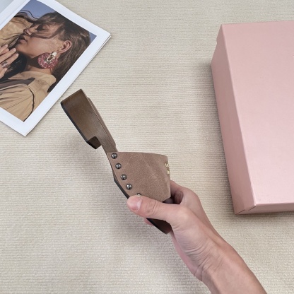 M Style Candy-colored platform slippers