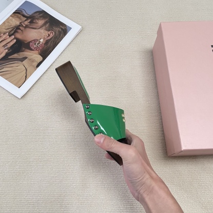 M Style Candy-colored platform slippers