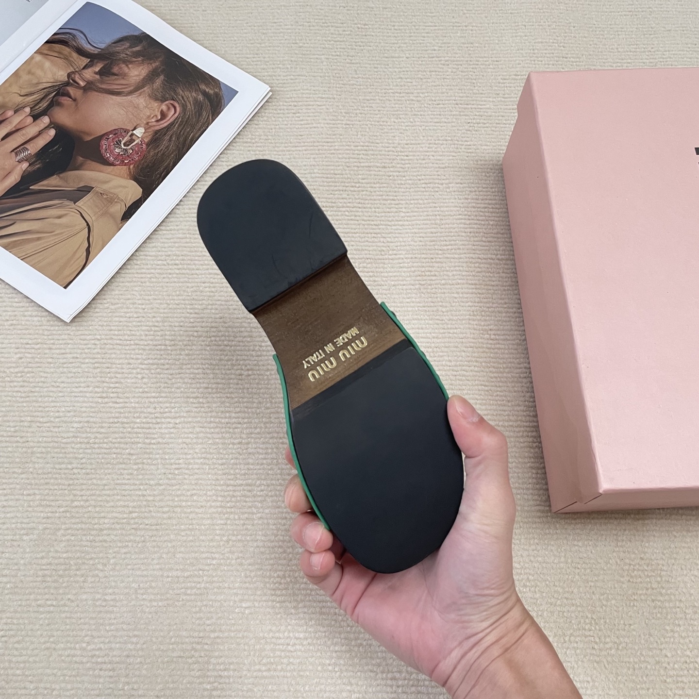 M Style Candy-colored platform slippers