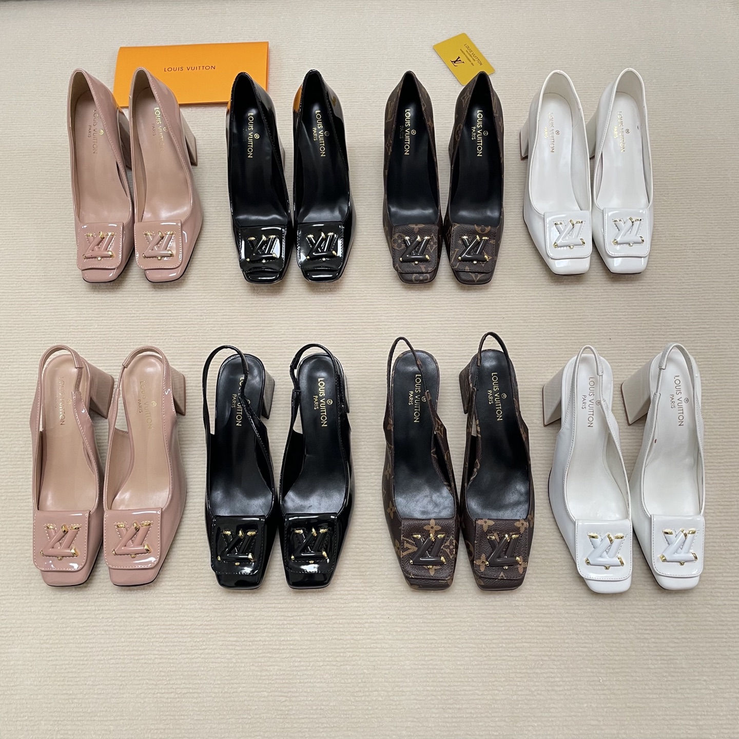 L Style: Closed-toe block-heeled sandals 5CM/9CM