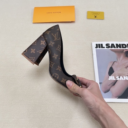 L Style: Closed-toe block-heeled sandals 5CM/9CM