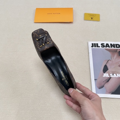 L Style: Closed-toe block-heeled sandals 5CM/9CM