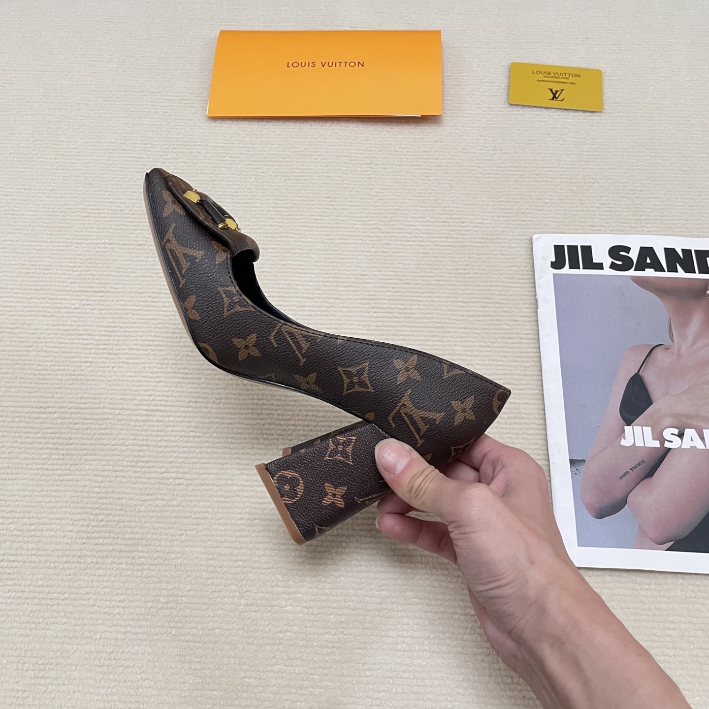 L Style: Closed-toe block-heeled sandals 5CM/9CM