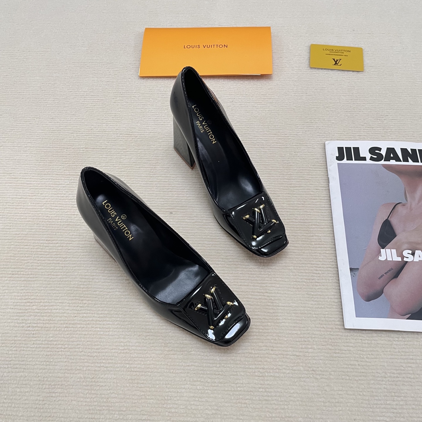 L Style: Closed-toe block-heeled sandals 5CM/9CM