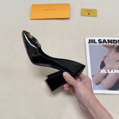 L Style: Closed-toe block-heeled sandals 5CM/9CM