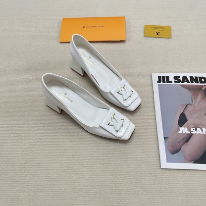 L Style: Closed-toe block-heeled sandals 5CM/9CM