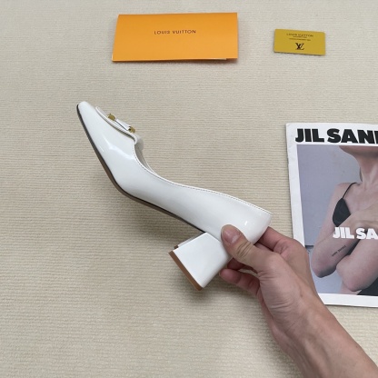 L Style: Closed-toe block-heeled sandals 5CM/9CM