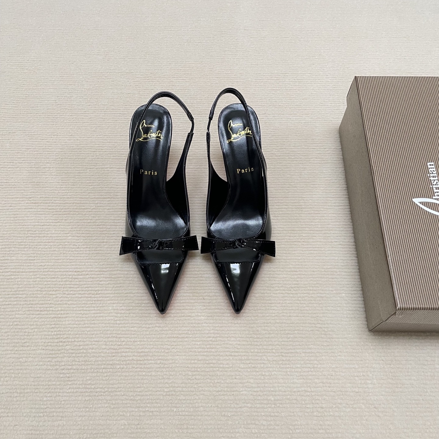 C Style Red Bottom Bow Pointed High Heel Sandals 6CM/8CM