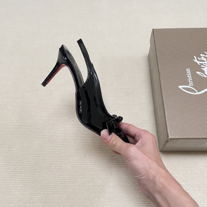 C Style Red Bottom Bow Pointed High Heel Sandals 6CM/8CM