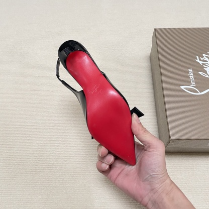 C Style Red Bottom Bow Pointed High Heel Sandals 6CM/8CM