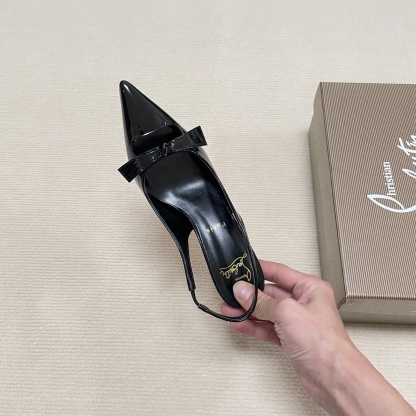 C Style Red Bottom Bow Pointed High Heel Sandals 6CM/8CM