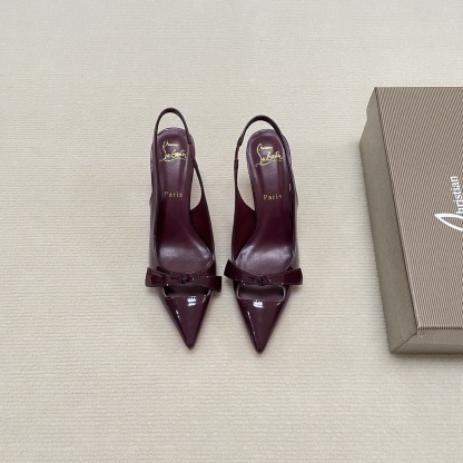 C Style Red Bottom Bow Pointed High Heel Sandals 6CM/8CM