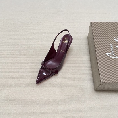 C Style Red Bottom Bow Pointed High Heel Sandals 6CM/8CM