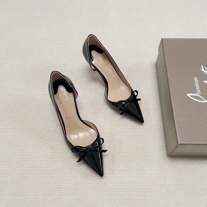 C Style Red Bottom Bow Pointed High Heel Sandals 6CM/8CM