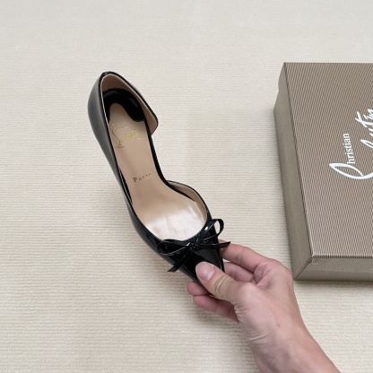 C Style Red Bottom Bow Pointed High Heel Sandals 6CM/8CM