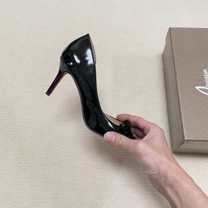 C Style Red Bottom Bow Pointed High Heel Sandals 6CM/8CM