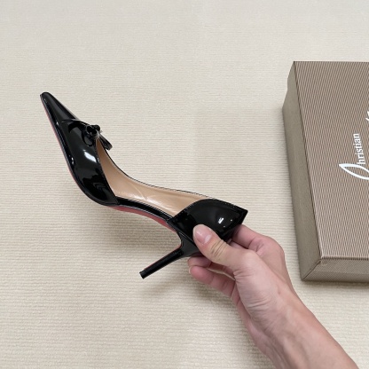 C Style Red Bottom Bow Pointed High Heel Sandals 6CM/8CM