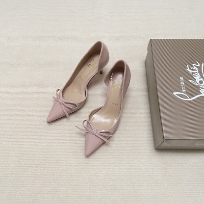 C Style Red Bottom Bow Pointed High Heel Sandals 6CM/8CM