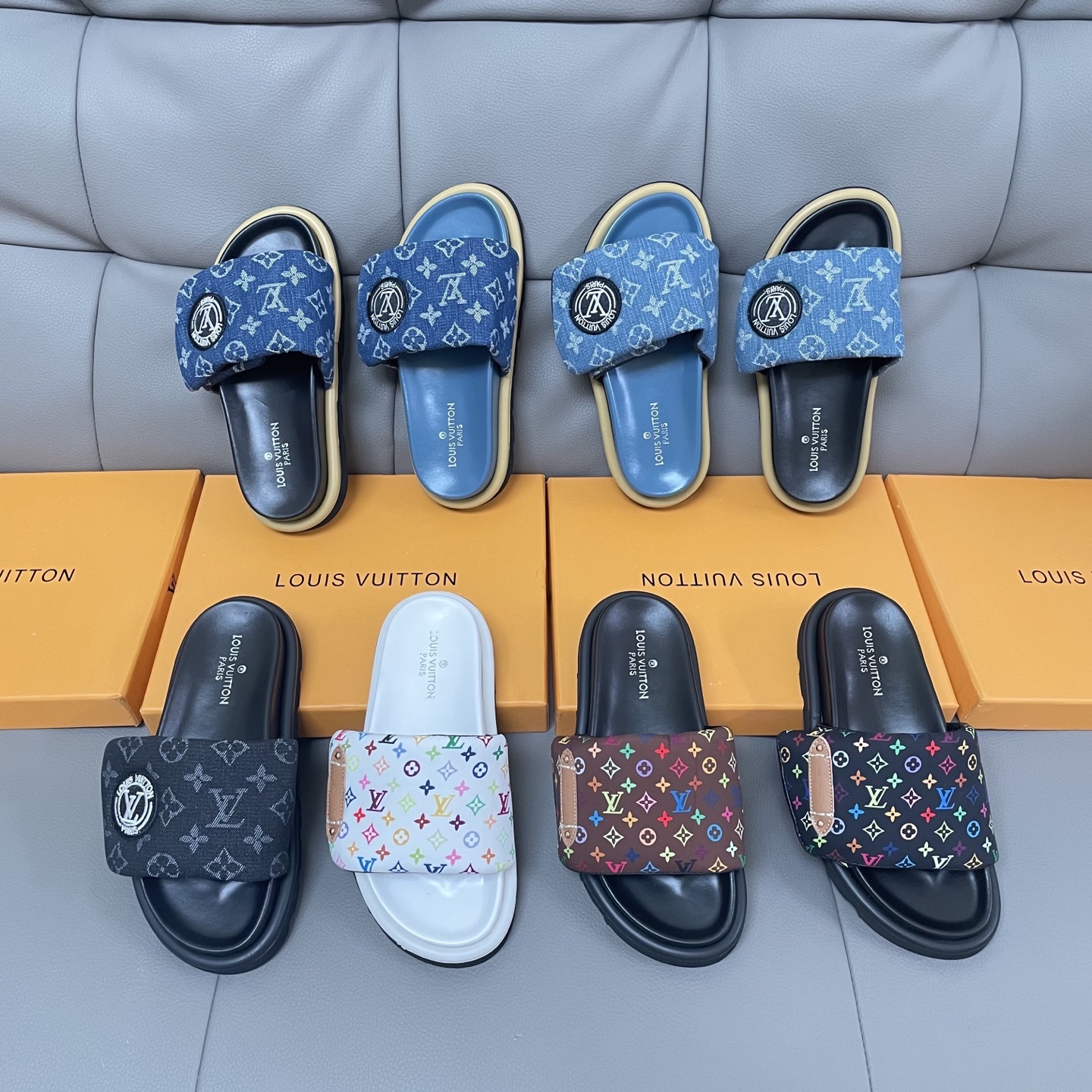 L Style Casual Velcro Slippers