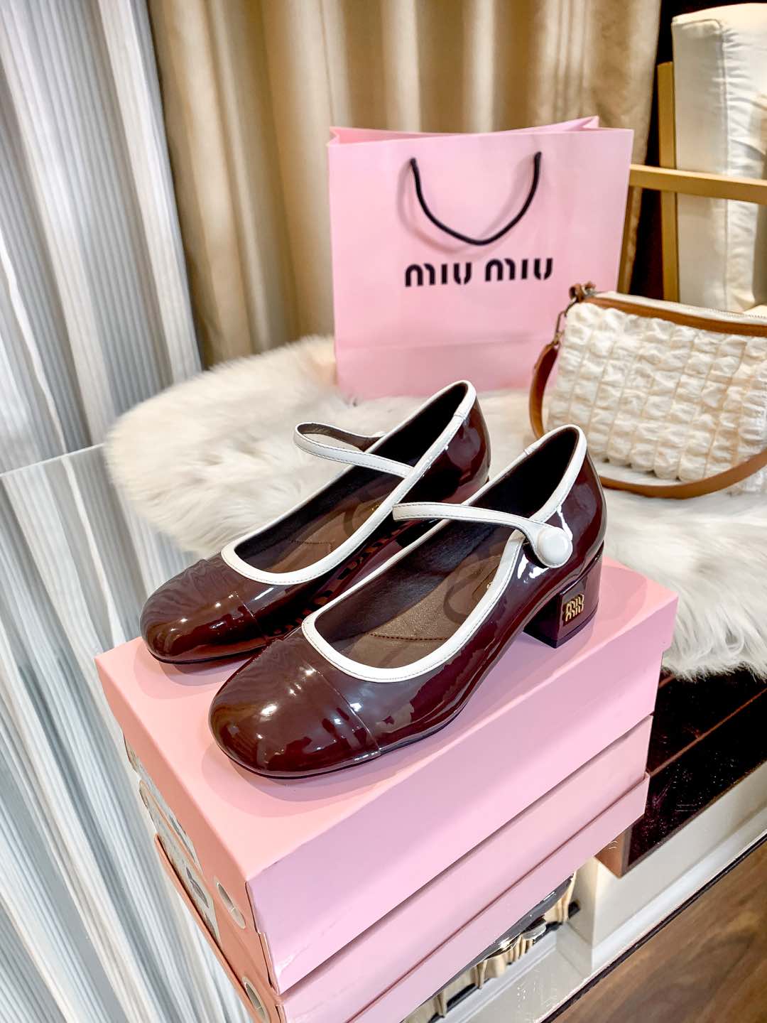 M Style Strap Chunky Heel Mary Jane Shoes